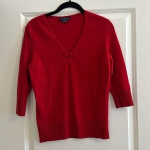 Ann Taylor red 100% cashmere sweater size M